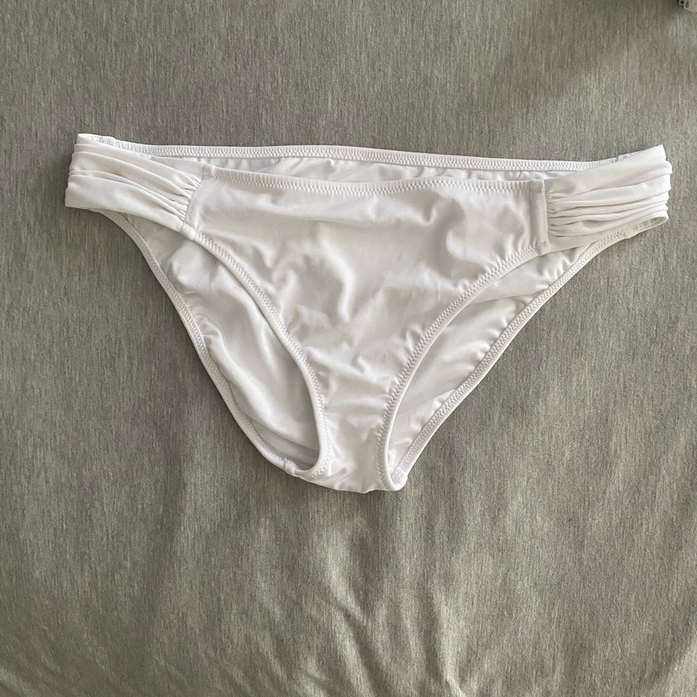 White bikini bottoms
